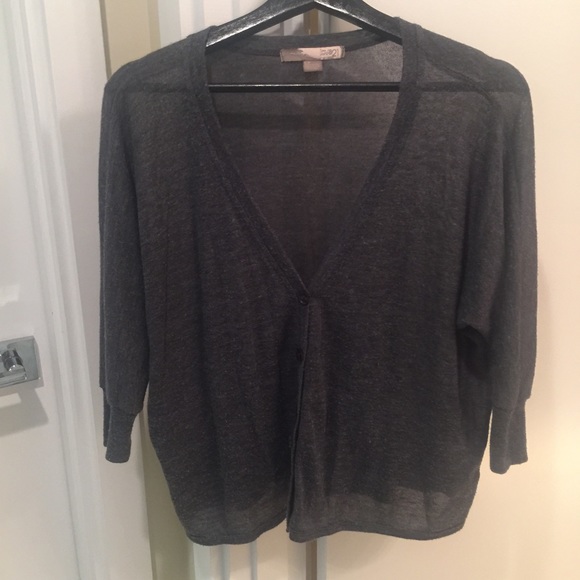 Dolman Sleeve grey cardigan slouchy small - Picture 2 of 8